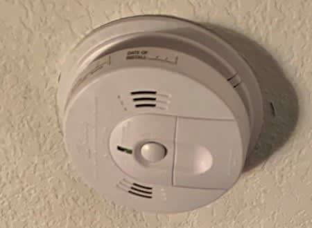 Smoke Alarm on Ceiling